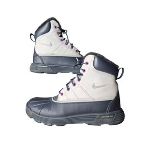 Nike ACG Womens Lunarstorm Fur Lined Snow Boots Size 8.5  417724-400